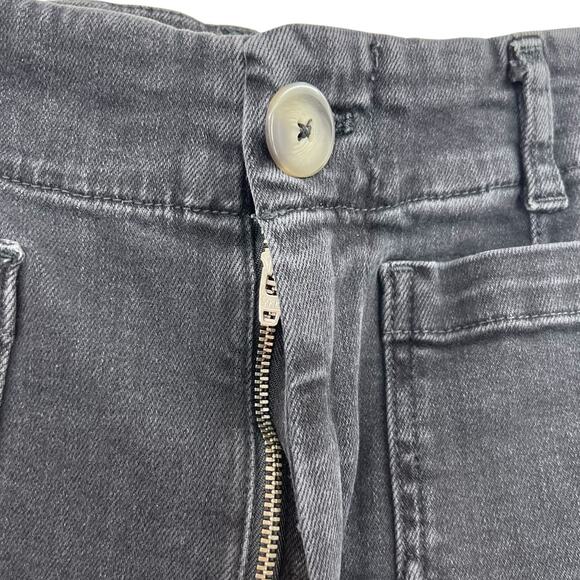 Anthropologie Pilcro The Skipper Jeans Wide Leg Crop Black Size 27P Petite - Picture 4 of 13